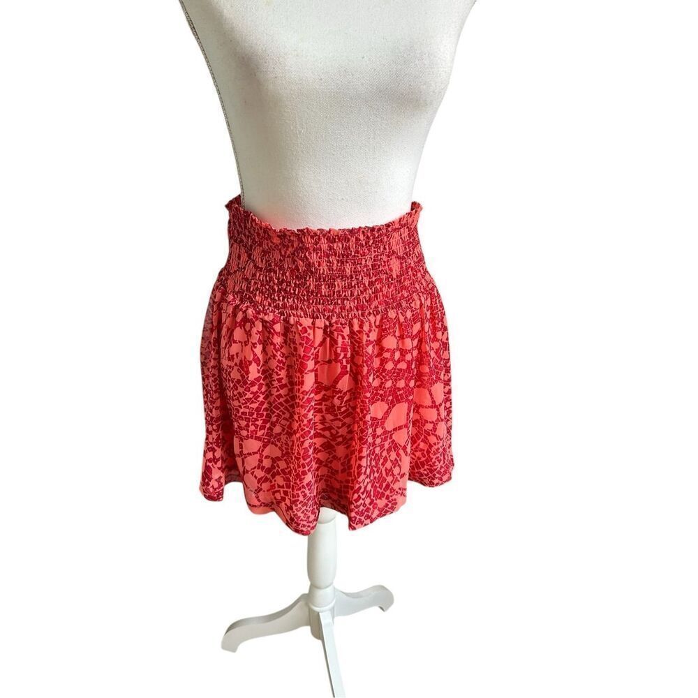 NWT Kensie Elastic Waist Skirt Size M Tall Beach Coral